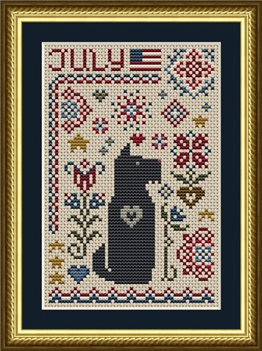 Dog Days Collection - Scottie July Dog (Happiness is HeartMade)