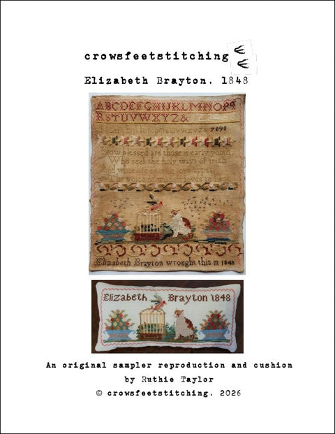 Elizabeth Brayton’s 1848 (Crowsfeetstitching)