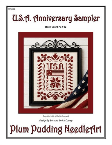 U.S.A. Anniversary Sampler (Plum Pudding NeedleArt)