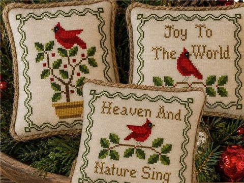 Cardinal Ornaments. Heaven and Nature Sing (Plum Pudding NeedleArt)