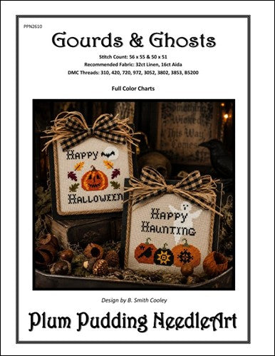 Gourds & Ghosts (Plum Pudding NeedleArt)