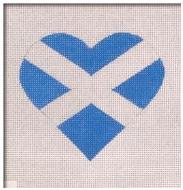 Scottish Flag Heart  