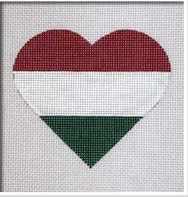 Hungary Flag Heart  