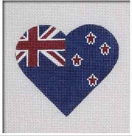 New Zealand Flag Heart  