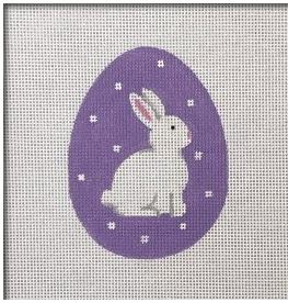 Sweet Bunny Flat Egg - Purple 