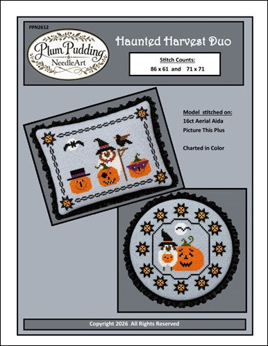Haunted Harvest Duo (Plum Pudding NeedleArt)