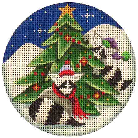 Raccoons Decorating