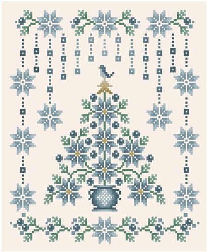 Blue Christmas Tree, A (Kitty & Me Designs)