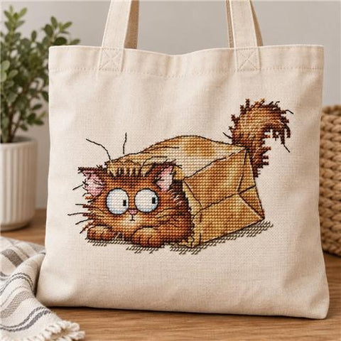 Cat in a Paper Bag (OHCrossStitch)