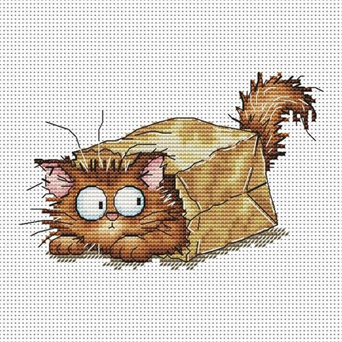Cat in a Paper Bag (OHCrossStitch)