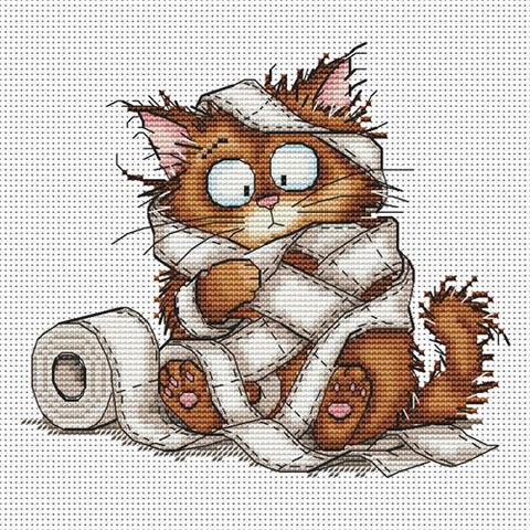 Toilet Paper Trouble (OHCrossStitch)