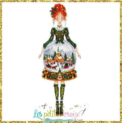 Christmas Snow Globe Girl (Les Petites Croix De Lucie)