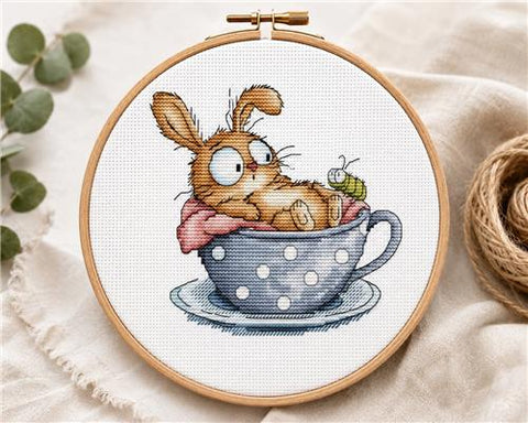 Surprise - Cute Bunny (OHCrossStitch)