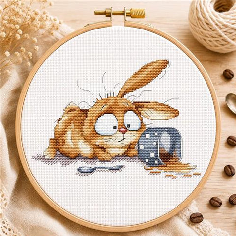 Cute Bunny - Oops (OHCrossStitch)
