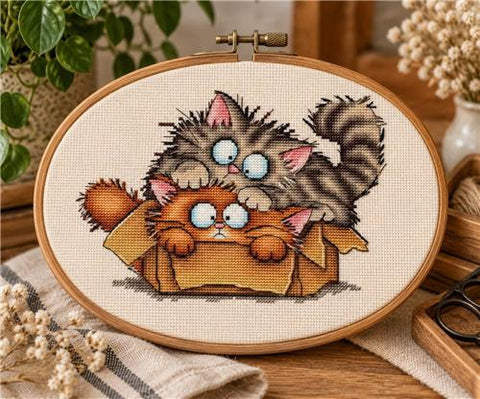 Cat Double Trouble (OHCrossStitch)