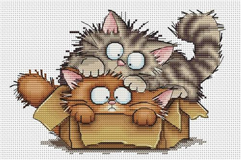Cat Double Trouble (OHCrossStitch)