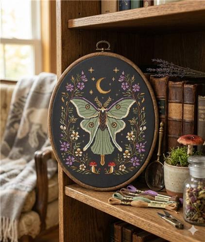 Luna Moth (OHCrossStitch)