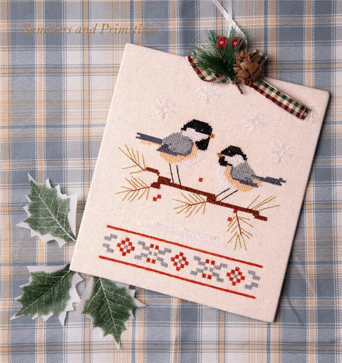 Winter Chickadees (Samplers and Primitives)