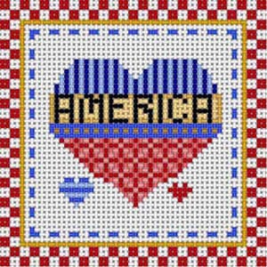 Patriotic Coaster - Heart