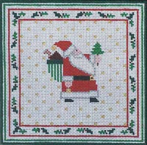 Folk Santa Pillow