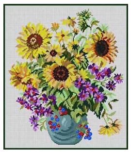 Sunflowers in a Vase