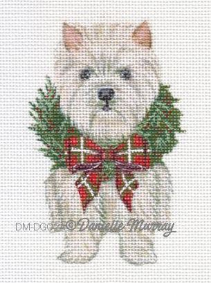 Christmas Westie Ornament