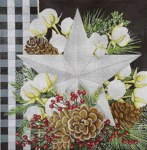 Gingham Bolls Star