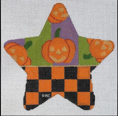 Halloween Checked Star
