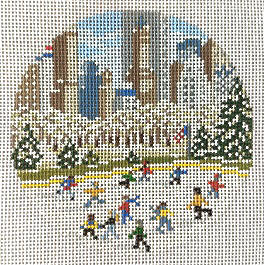 City Ice Skating Rink Ornament