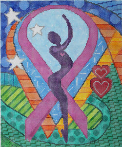 Pink Ribbon Contemporary Art
