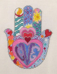 HAMSA - Hearts in Rainbow Colors