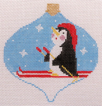 Skiing Penguin Bauble