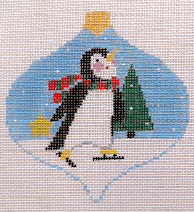 Skating Penguin Bauble