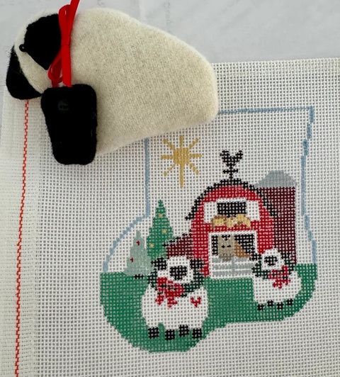 Sheep in Barnyard w/Sheep (Kathy Schenkel)