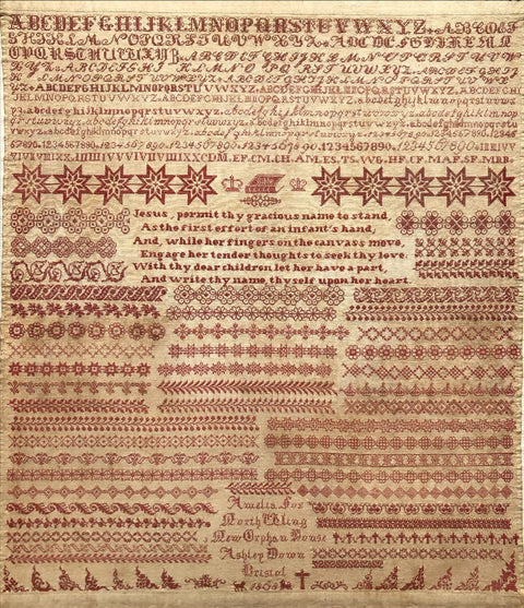 Amelia Fox 1868  (Cross Stitch Antiques)