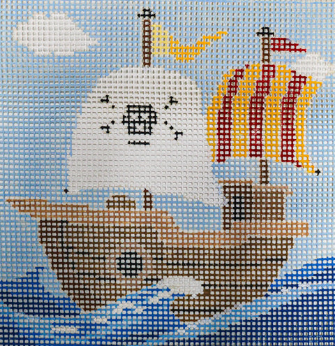 Little Moon Quickpoint Kit- Pirate Ship (Fleur de Paris)
