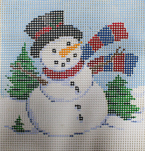 Little Moon Quickpoint Kit- Snowman (Fleur de Paris)