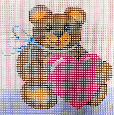 Little Moon Quickpoint Kit- Teddy Bear 1 (Fleur de Paris)