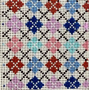 Argyle - Pastels Pink /Turquoise