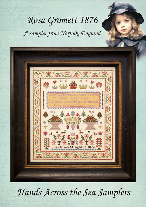Rosa Gromett 1876 (Hands Across The Sea Samplers)