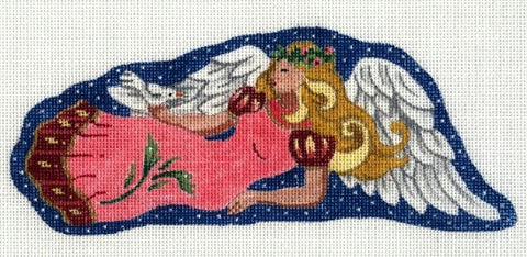 Snow Queen Angel Holding Dove