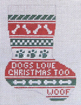 Dogs Love Christmas Mini Stocking
