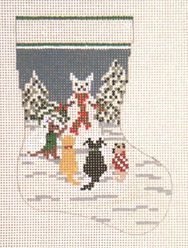 Snow Dog Mini Stocking