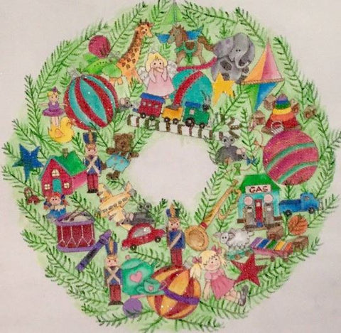 Toyland Christmas Wreath