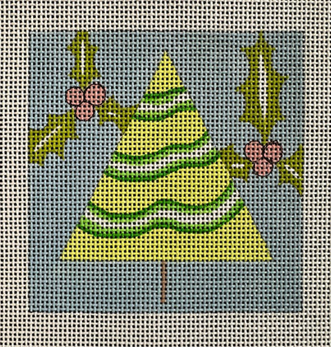 Holly Tree Ornament (Ditto Needlepoint Works)