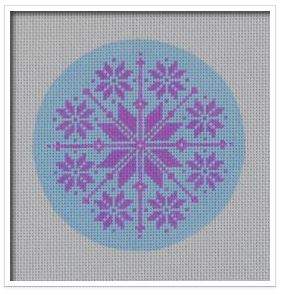 Nordic Snowflake Blue/Purple
