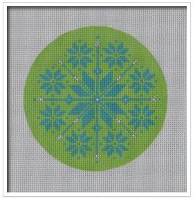 Nordic Snowflake Green/Turquoise