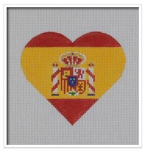 Spanish Flag Heart  
