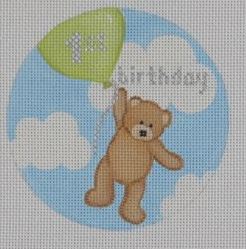 Flying High Teddy 1st B-day Green