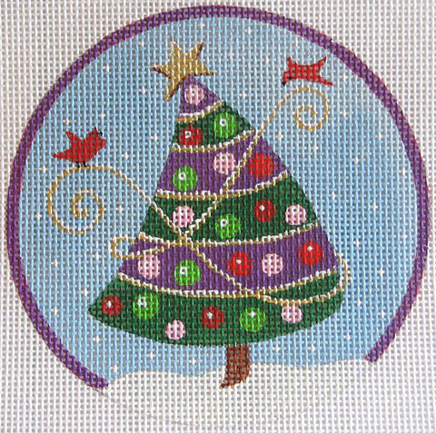Whimsical Tree w/Purple Stripes (PLD Designs)